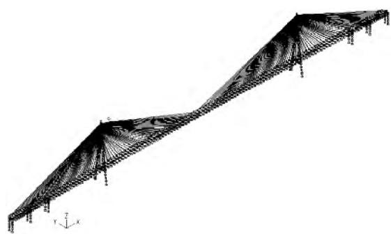 图3 三维有限元模型